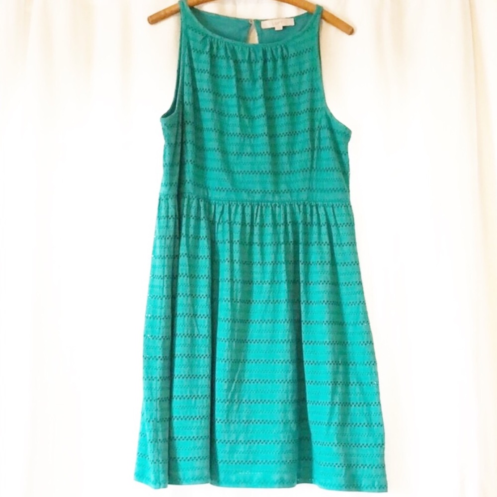 LOFT eyelet dress Size Large